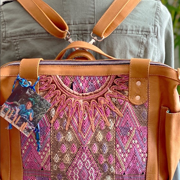 Genuine leather convertible bag from Guatemala main image 4